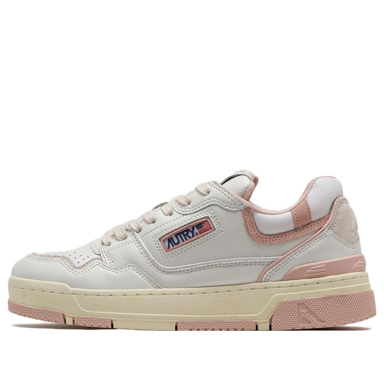 (WMNS) Autry CLC Leather Sneakers 'White Pink' ROLW-MM14
