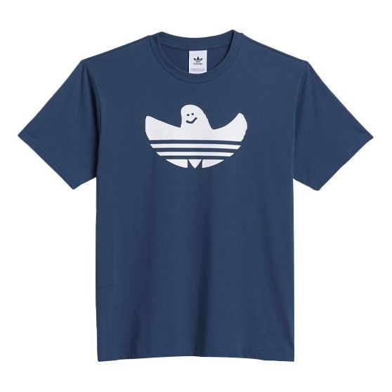 adidas originals Unisex G Shmoo Ss Logo Short Sleeve Blue GL9955