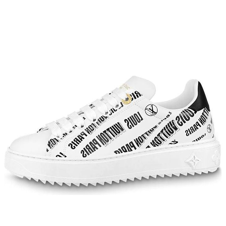 (WMNS) LOUIS VUITTON Time Out Sneakers 'White Black' 1A9D26