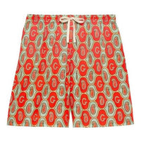 Gucci Cotton Linen G Paisley Shorts 'Orange' 654233-ZAGUV-7192