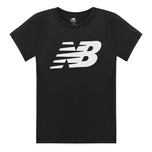 New Balance Men's New Balance Contrasting Colors Logo Printing Sports Round Neck Short Sleeve Black MT03919-BK