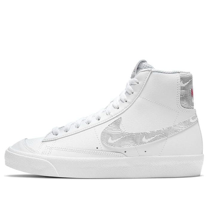 (GS) Nike Blazer Mid '77 'White Logo Print' DJ4624-100