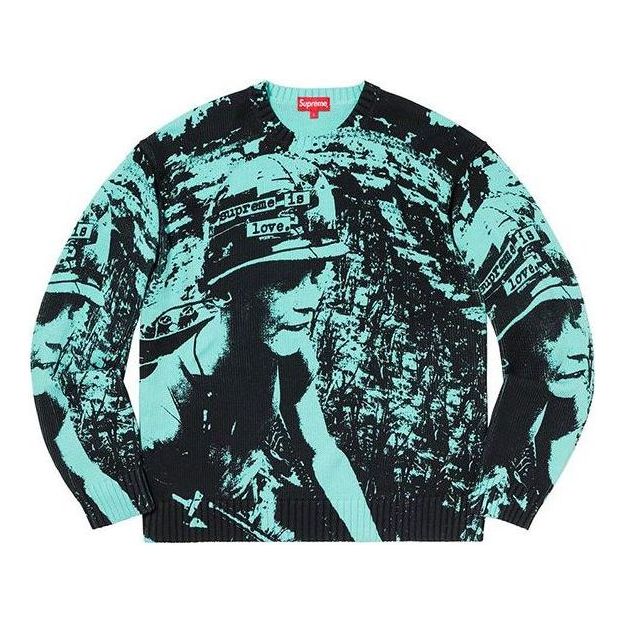 Supreme Supreme is Love Sweater 'Bright Teal' SUP-FW19-891