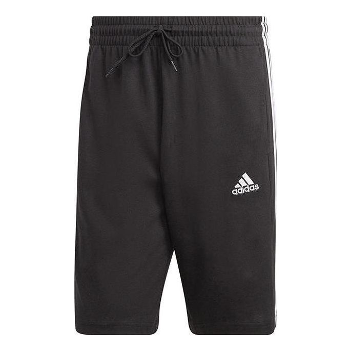 adidas Essentials Single Jersey 3-Stripes Shorts 'Black' IC9382
