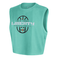 (WMNS) Nike New York Liberty WNBA Authentic Cropped T-Shirt 'Mint' IQ8214-356