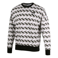 PUMA Kontrast Crew Neck Sweater 'White Black' 531488-01