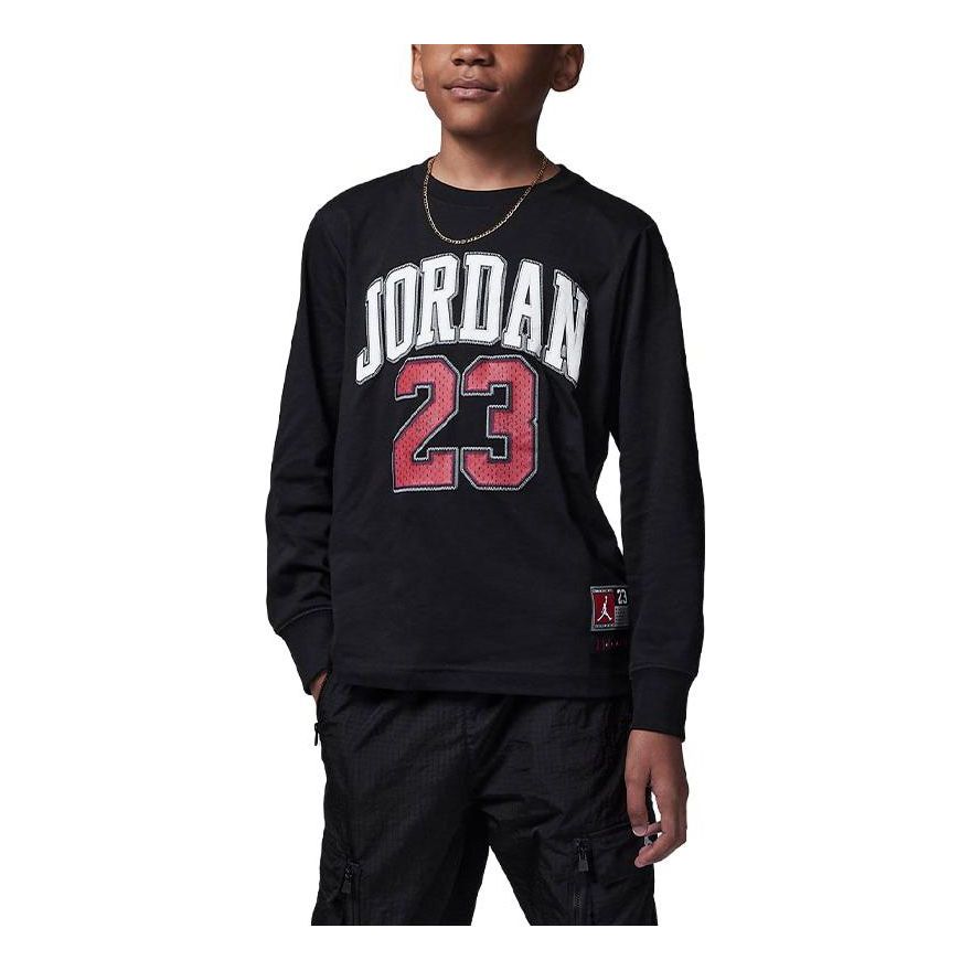 (PS) Air Jordan Junior Practice Flight Long Sleeve T-Shirt 'Black' FV2490-010