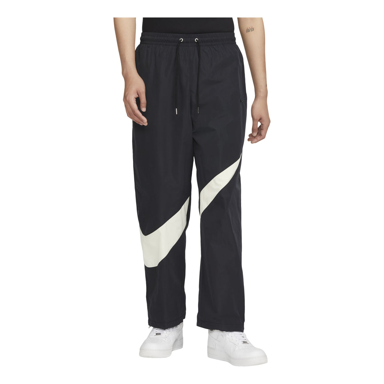 Nike Swoosh Woven Pants Asia Sizing 'Black' FB7881-010