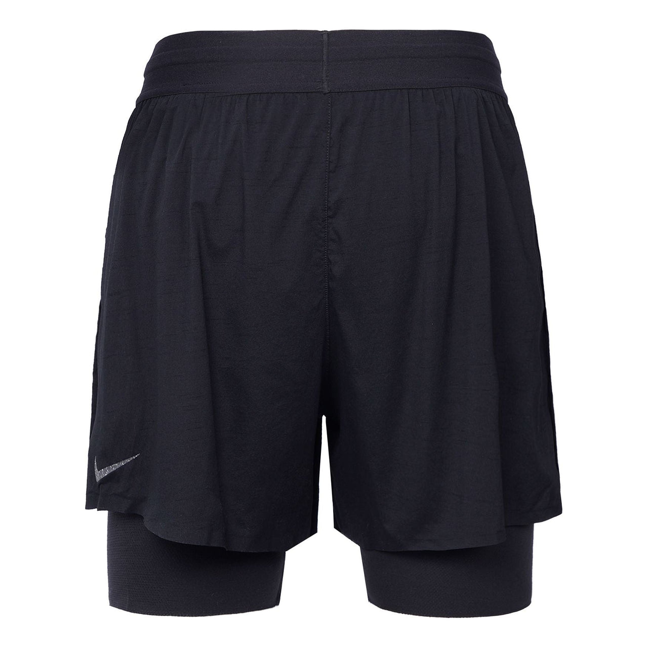 Nike Yoga Solid Color Lacing Breathable Casual Sports Shorts Black DN1521-010