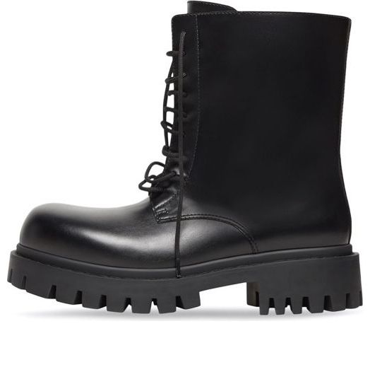 Balenciaga Sergent 20mm Boots 'Black Leather' 701394WBD401000