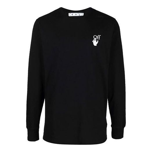 Off-White FW21 Caravaggio Painting Solid Color Long Sleeves Ordinary Version Black OMAB001F21JER0031084