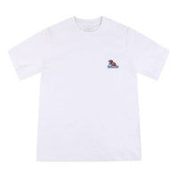 MLB Los Angeles Dodgers Dragon Embroidered Cartoon Series Short Sleeve Unisex White 31TSTH931-07W