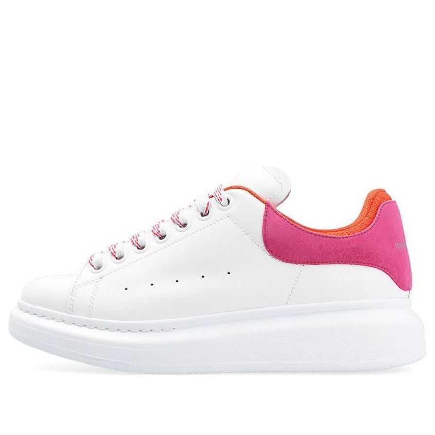 (WMNS) Alexander McQueen Oversized Low-Top Sneakers 'White Rose Pink' 697103WIBNH9858