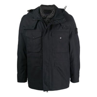 STONE ISLAND Detachable Hooded Down Jacket 'Black' 7715437F1-V0029
