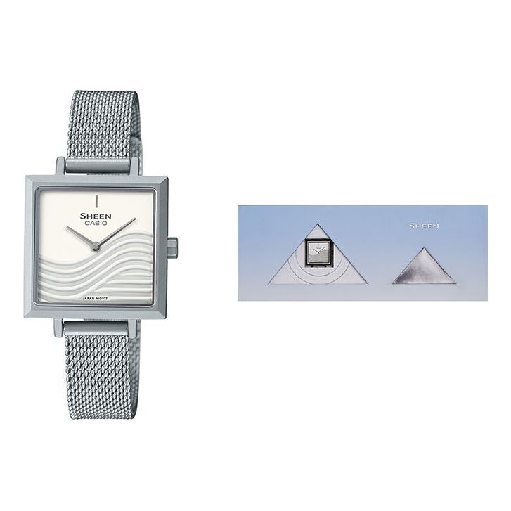 Casio Analog Watch 'Silver Sapphire Crystal' SHE-C121M-7AUPFK