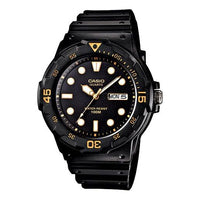CASIO Sports Waterproof Shockproof Mens Black Analog MRW-200H-1E