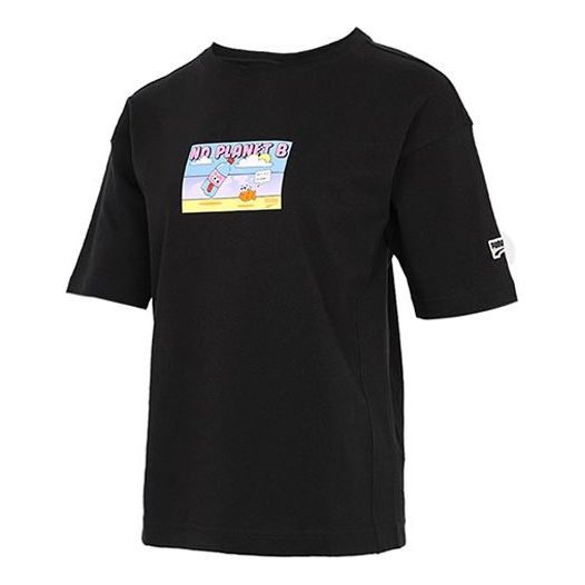 (WMNS) PUMA Downtown Graphic Tee Black 531438-01