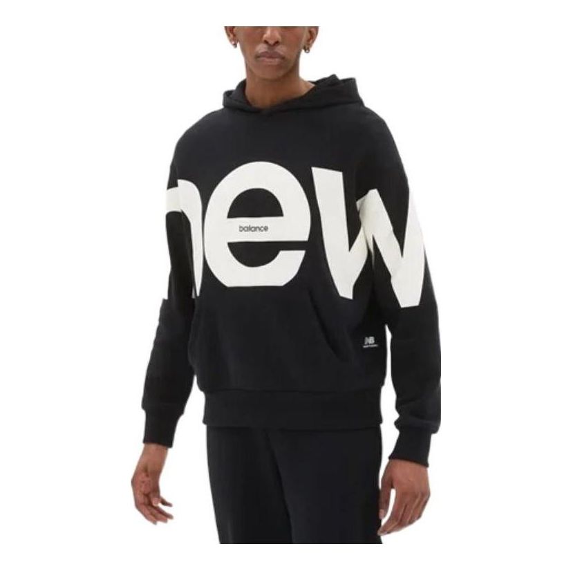 New Balance Athletics Unisex Out of Bounds Oversized Sweat Pullover Hoodie 'Black' UT23504-BK