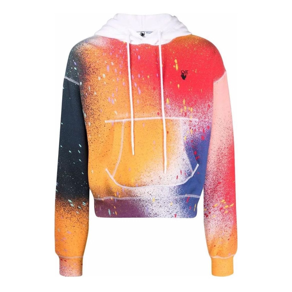 Men's Off-White x GAMAKATSU Crossover SS22 Chest Logo Embroidered Long Sleeves Loose Fit OMBB073S21FLE00984108410
