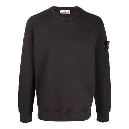 STONE ISLAND Logo Patch Sweatshirt 'Black' 751563020-V0065