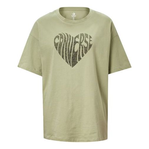 (WMNS) Converse Love Printing Sports Gray Green 10018940-A04