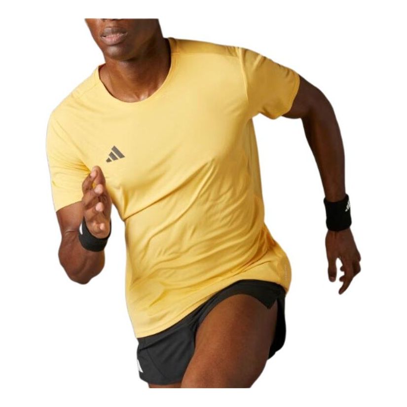 adidas Adizero Essentials Running T-shirt Asia Sizing 'Yellow' IR7126