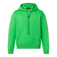 LOUIS VUITTON Monogram Flower Stopper Cotton Hoodie 'Green' 1ABY0P