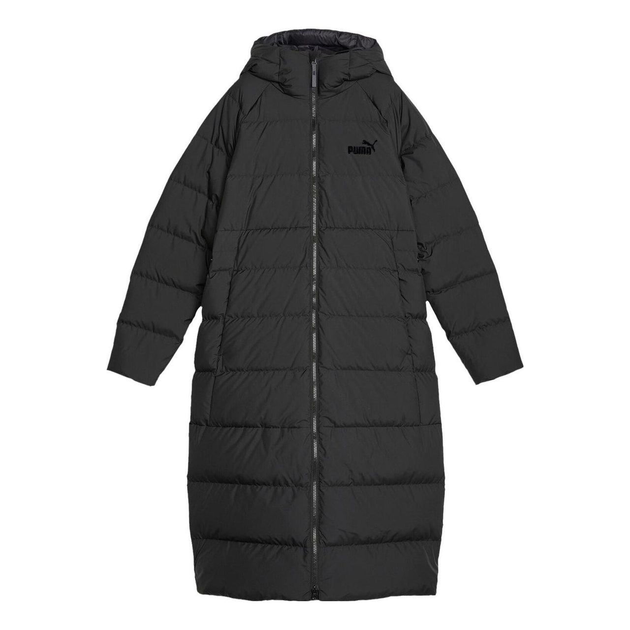 (WMNS) PUMA Long Hooded Down Coat 'Black' 678331-01