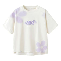 (GS) ASICS Logo with Flowers T-Shirt 'White' 332241174016-8853