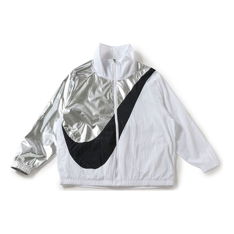(WMNS) Nike Swoosh Jacket Woven Cb Gel Large Multicolor Splicing White CQ8023-101