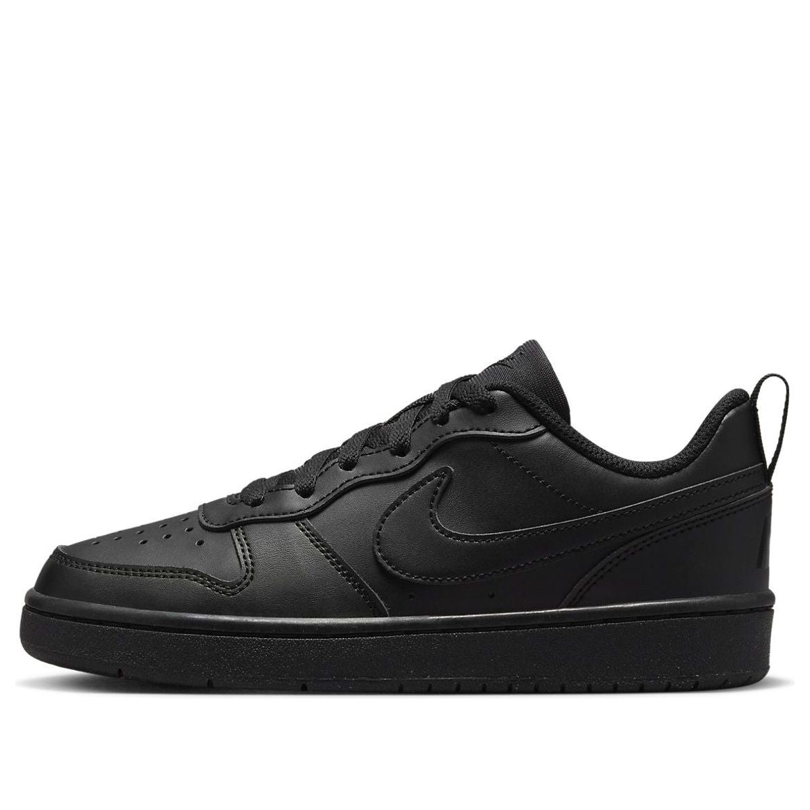 (GS) Nike Court Borough Low Recraft 'Triple Black' DV5456-002