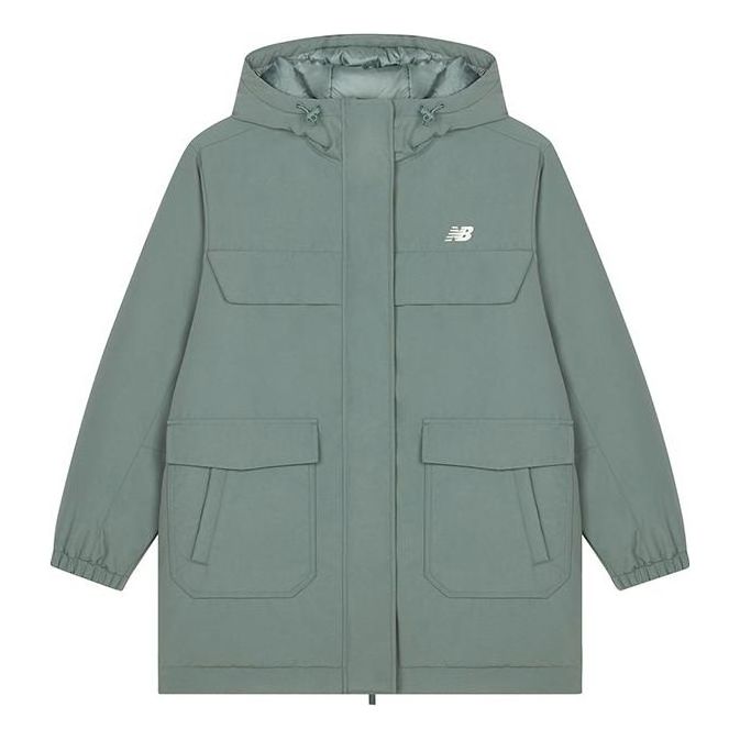 (WMNS) New Balance Long Down Jacket 'Green' AWJ33332-DKJ