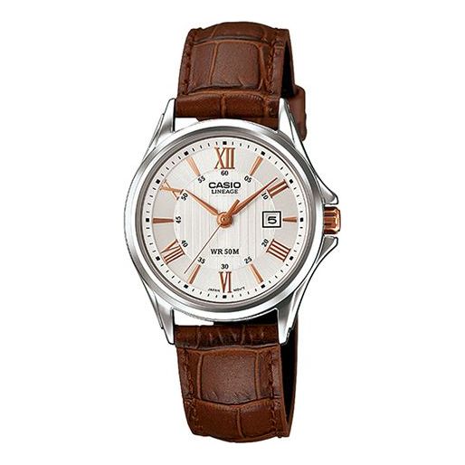 CASIO Lineage Series Elegant Watch LIS-203L-7AV Brown Analog LIS-203L-7AV2021