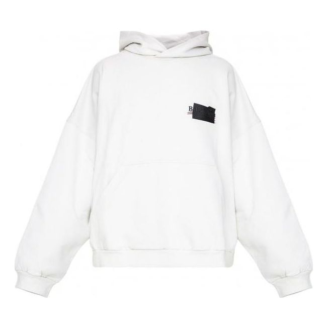 Balenciaga Gaffer Oversized Hoodie 'Ecru' 713677TNVG29592
