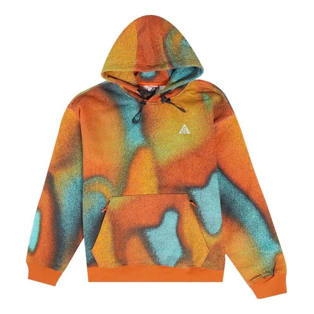 Nike ACG Therma-FIT Tuff Fleece Graphic Pullover Hoodie 'Orange' DQ5789-891