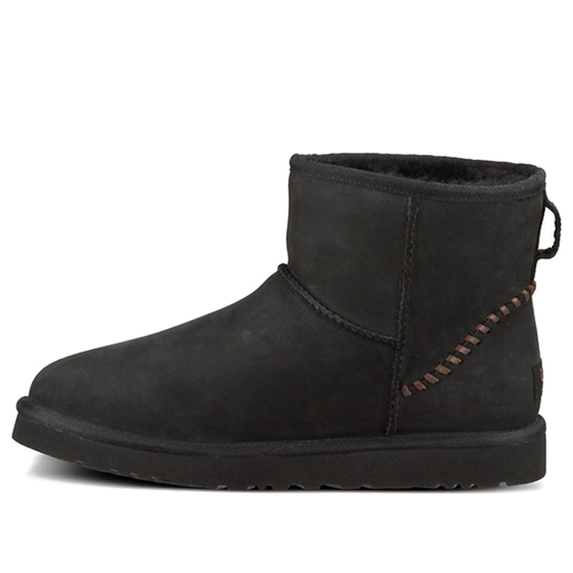 UGG Classic Mini Deco Snow Boots 'Black Grey' 1003945-BLK