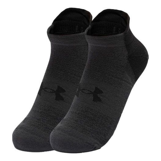 Under Armour Armour Dry Run No Show Short Socks 'Black Jet Grey' 1361164-001