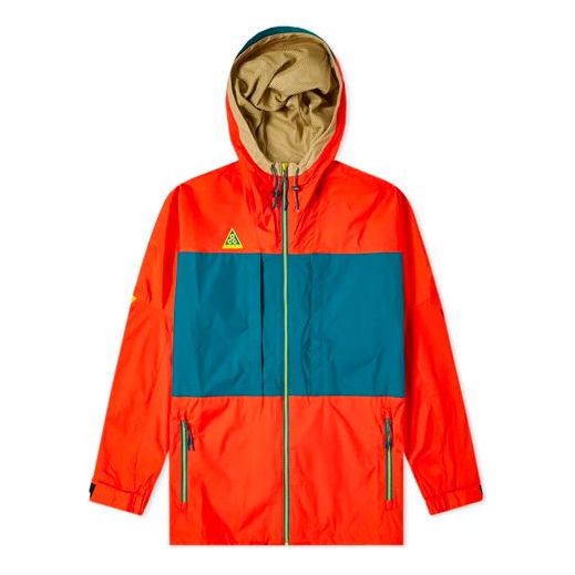Nike ACG Anorak 'Habanero Red Geode Teal Parachute Beige' AQ2294-634