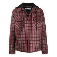 Off-White Mens Hoodie Jacket Plaid OMEA236F20FAB0012510