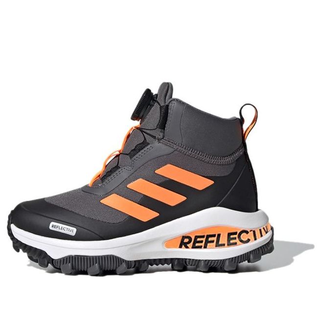 (PS) adidas Fortarun Boa Atr K Gray Orange Kid 'Gray Black Orange' FW2601