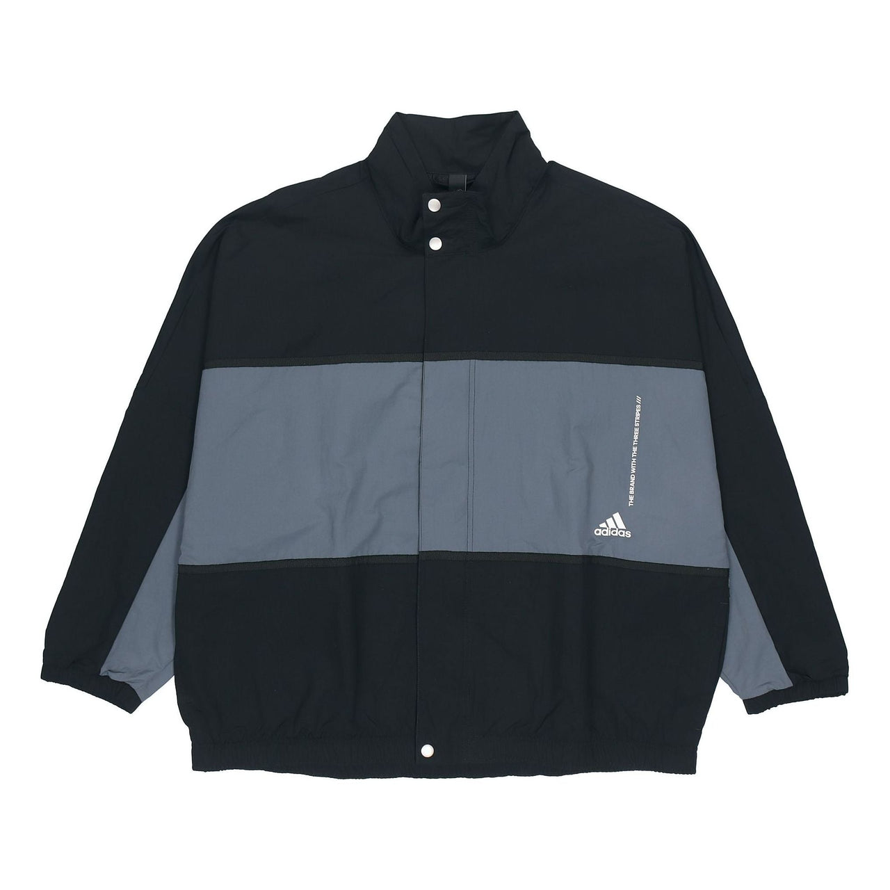 adidas M Wrd Wov Jkt Sports Loose Contrasting Colors Woven Stand Collar Jacket Black GL8673