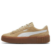 (WMNS) PUMA Smash Platform V2 Suede 'Pale Khaki' 373037-03