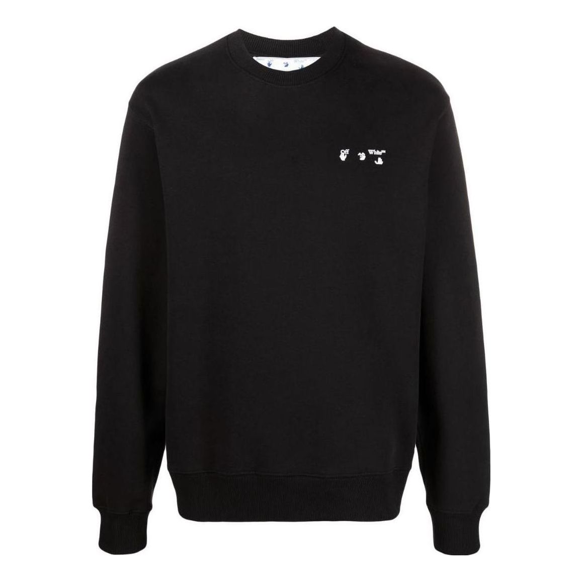 Off-White Logo Slim Sweatshirt 'Black' OMBA057C99FLE0121001