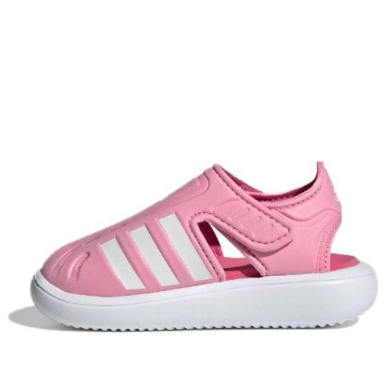 (TD) adidas Closed Toe Summer Water Sandals 'Pink White' IE2604