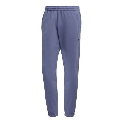 Men's adidas originals Logo Solid Color Bundle Feet Sports Pants/Trousers/Joggers Violets H62545