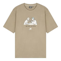 New Balance Graphic Print Tee 'Beige White' 5ED26041-LBE