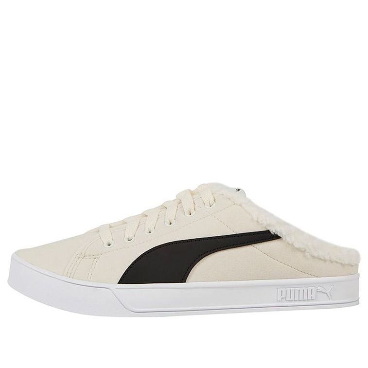 PUMA Bari Mule Sherpa 'White Black' 375953-02