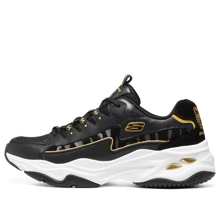 (WMNS) Skechers D'lites 'Black' 896069-BKGD