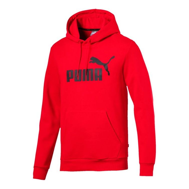 PUMA Casual Drawstring hooded Fleece Lined Stay Warm Printing Red 851743-05