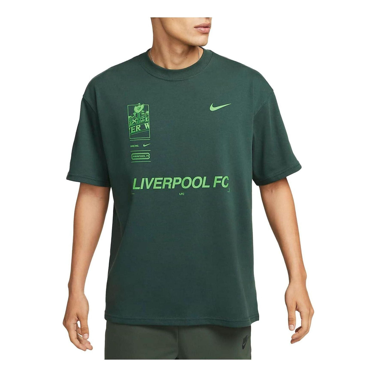 Nike Liverpool FC Max90 Soccer T-shirt 'Green' FQ1545-397
